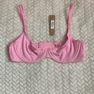 SKIMS Cotton Logo Underwire Bra NWT